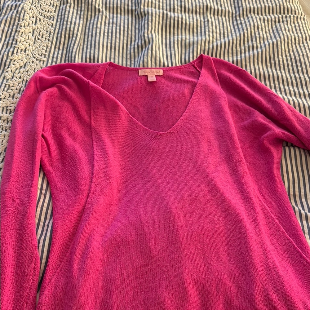 Lilly Pulitzer Fuchsia Knit Top